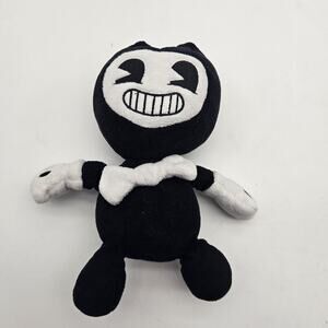 Bendy and the Ink Machine Bendy Plush Stuffed Toy Black White Smiling Doll Gift